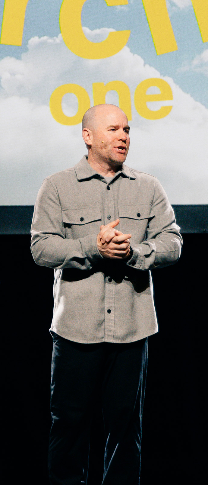 Pastor Mark preaching